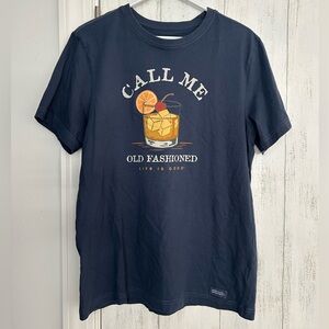 Life is Good 100% Cotton “Call me old fashioned” Graphic Short Sleeve T-Shirt